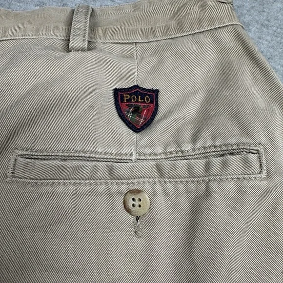 Vintage Polo Ralph Lauren Classic Golf Shorts Beige Mens 38 Made in USA NOTE‎ - Picture 8 of 10